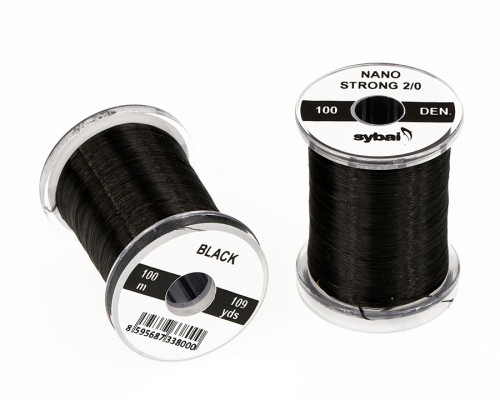 Nano Strong Thread, 100 Den. 2/0, Black Nano Strong Thread, 100 Den. 2/0, Black